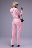 Women Pockets Hoodies And Long Pants Casual Two Piece Suits YD-8780-E7
