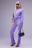 Women Pockets Hoodies And Long Pants Casual Two Piece Suits YD-8780-E7