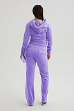 Women Pockets Hoodies And Long Pants Casual Two Piece Suits YD-8780-E7
