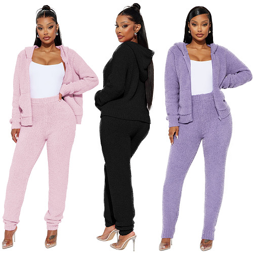 Fashion Women Hoodies Long Pants 2 Pieces Sets YD-8788