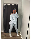 Solid Knit Sweater Hoodied Slim Fit Two Pieces Set XT-8217