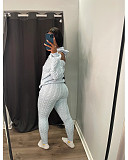 Solid Knit Sweater Hoodied Slim Fit Two Pieces Set XT-8217