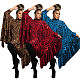 Fashion Women Leopard Printed Cape Long Tops YF-10620