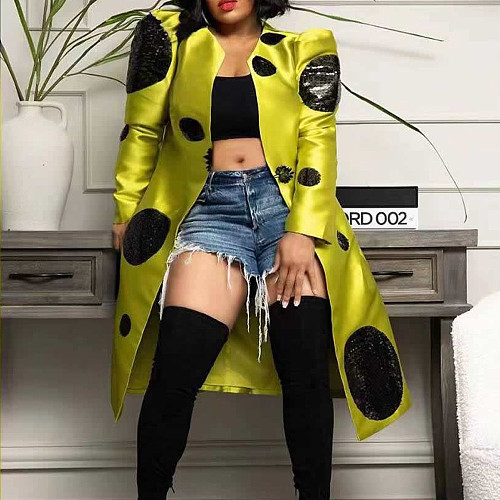 Sequins Women Fashion Cardigan Coat GT-9150