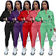 Women Jacket Long-sleeved Baseball Suit Two-piece OQ-0270
