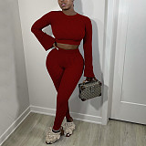 Women Flared Sleeves With Pencil Pants Leisure 2 Pieces Suits YF-9961