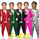 Casual Solid Basic Hoodie Jacket Two Piece Pants Sets DN-8777