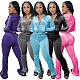 Velvet Long Sleeve Zipper Jacket Full Pants Tracksuits YD-8656