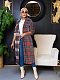 Autumn Winter Women Plaid Print Long Coat ZAND-31303