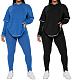 Casual Women Long Sleeves Hoodies Long Pants Two Pieces Suits SH-390814