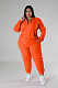 Large Size Women Zipper Hoodies And Sporty Pants Leisure 2 Pieces Suits JR-3751