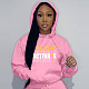 Autumn Winter Girl Prints Long Sleeves Large Size Hoodies Sweatshirt DN-N8888H33