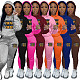 Girl Print Hoodies Sweatshirt With Casual Pants Plus Size 5XL Sets DN-N8999i33