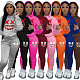 Girl Printed Hoodies And Casual Bodycon Pants Large Size Sets DN-N8999X1D