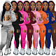 Plus Size Suits Women Printed Hooded Sweatshirt And Sporty Pants DN-N8999B76