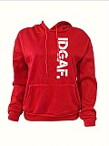 Girl Printed Loose Hooded Sweatshirt Large Size 4XL DN-N8888i39