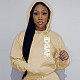 Girl Printed Loose Hooded Sweatshirt Large Size 4XL DN-N8888i39