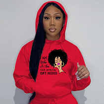 Large Size 4XL Women Prints Loose Hoodies Sweatshirt DN-N8888i40