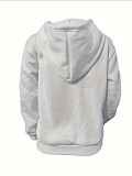 Autumn Winter Women Printed Loose Large Size Hooded Sweatshirt DN-N8888F27
