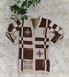 Autumn Winter Women Printed Knitted Cardigan Sweater CY-4032