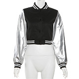 Women Embroidery Patchwork Jacket Baseball Coat SXE-K23C33900