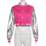 Women Embroidery Patchwork Jacket Baseball Coat SXE-K23C33900