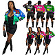 Hiphop Streetwear Print Baseball Bomber Jacket YNS-1881