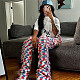 High Waist Knitted Tassel Slim Fit Flared Casual Pants SXE-W23P34263