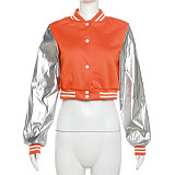Women Embroidery Patchwork Jacket Baseball Coat SXE-K23C33900