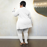 Solid Lapel Coat Tight Pants Work Suit Set NNWY-7750