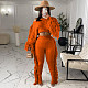 Solid Tassel Sweater Crop Top And Pants Set TR-1186