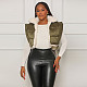 Autumn Winter Women Solid Color Cashmere Vest Zipper Jacket BN-9440