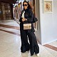 Ruffle Sleeved Cardigan Shirt Flared Pants Two-piece Set DNY-2246