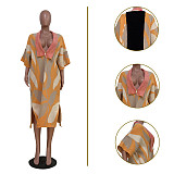 Women's Casual Lapel Collar Knitted Split Long Coat TR-1287