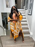 Women's Casual Lapel Collar Knitted Split Long Coat TR-1287