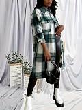 Autumn/Winter Women Wool Lapel Button Pocket Long Sleeve Thick Plus Size Coat TB-5764