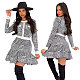 Long Sleeved Slim Fitting Striped Women's Dress YLA-10338
