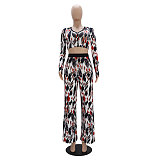 Spring and Autumn Short  T-shirt Long Pants 2PCS Set YLA-10320