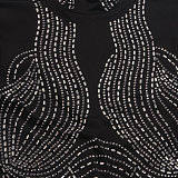 Sexy Slim-fit Hot Drill See-through Stretch Short Jumpsuit NY-2923