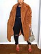 Autumn Winter Women Woolen Lapel Long Sleeve Thickened Plus-size Coat TB-5843
