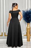 Ladies Slim Solid Color Drop Shoulder Sleeveless Maxi Dress NY-10629