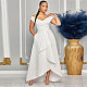Ladies Slim Solid Color Drop Shoulder Sleeveless Maxi Dress NY-10629