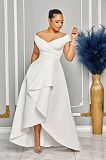 Ladies Slim Solid Color Drop Shoulder Sleeveless Maxi Dress NY-10629