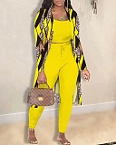 Women Fall Top and Jacket Trousers Three-Piece Set SAN-9075