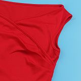 Ladies Slim Solid Color Drop Shoulder Sleeveless Maxi Dress NY-10629