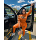 Woman Letter Print Tracksuit Two Piece Set Winter RS-3333P41