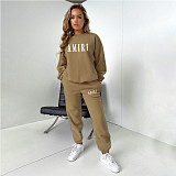 2023 Women's Printed Crewneck Sweatshirt Set RS-MZD3333A10