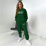 2023 Women's Printed Crewneck Sweatshirt Set RS-MZD3333A10