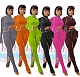 XS Bright Line Decoration Skinny Two Piece Pants Set MDF-5155