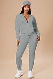 Velour Tracksuit Two Piece Soft Velvet Hooded Outfits YD-8760